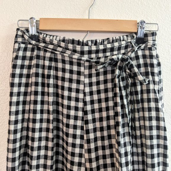 Oscar St Wide Leg Gingham Pants - Picture 2 of 5